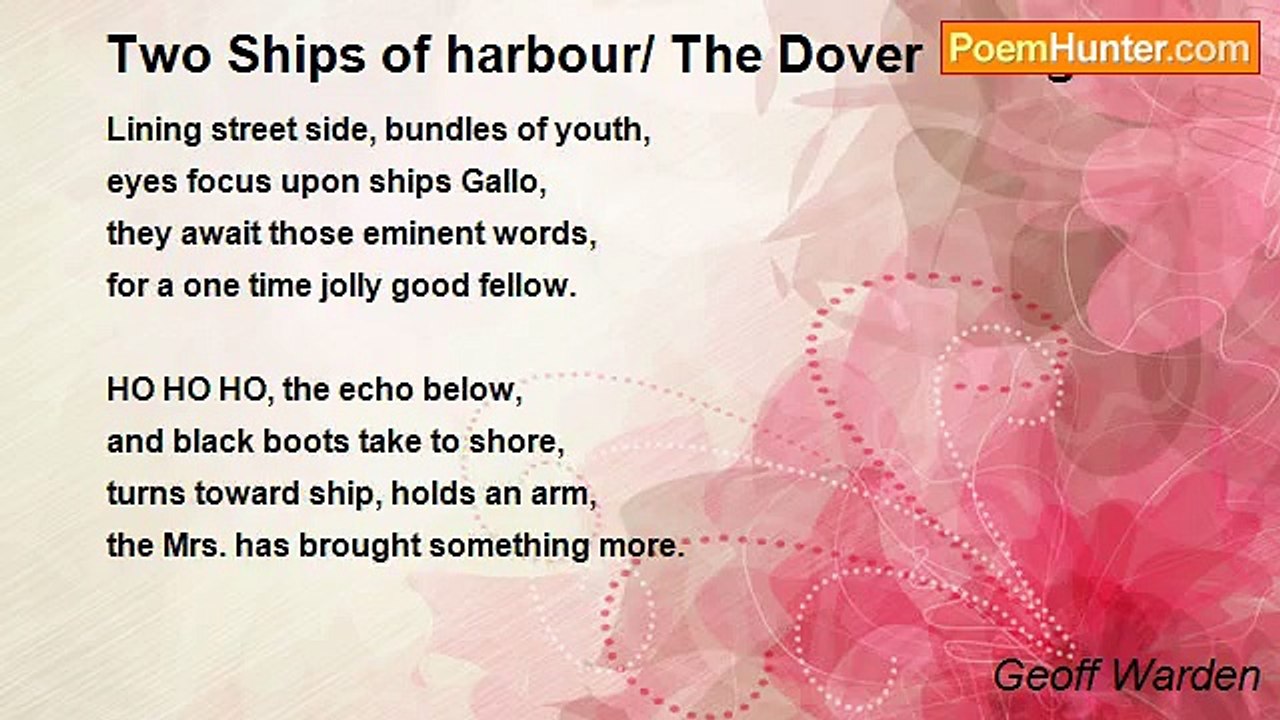 Geoff Warden - Two Ships of harbour/ The Dover Delegates.