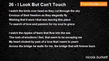 nicola burkett - 26 - I Look But Can't Touch