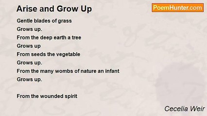 Cecelia Weir - Arise and Grow Up