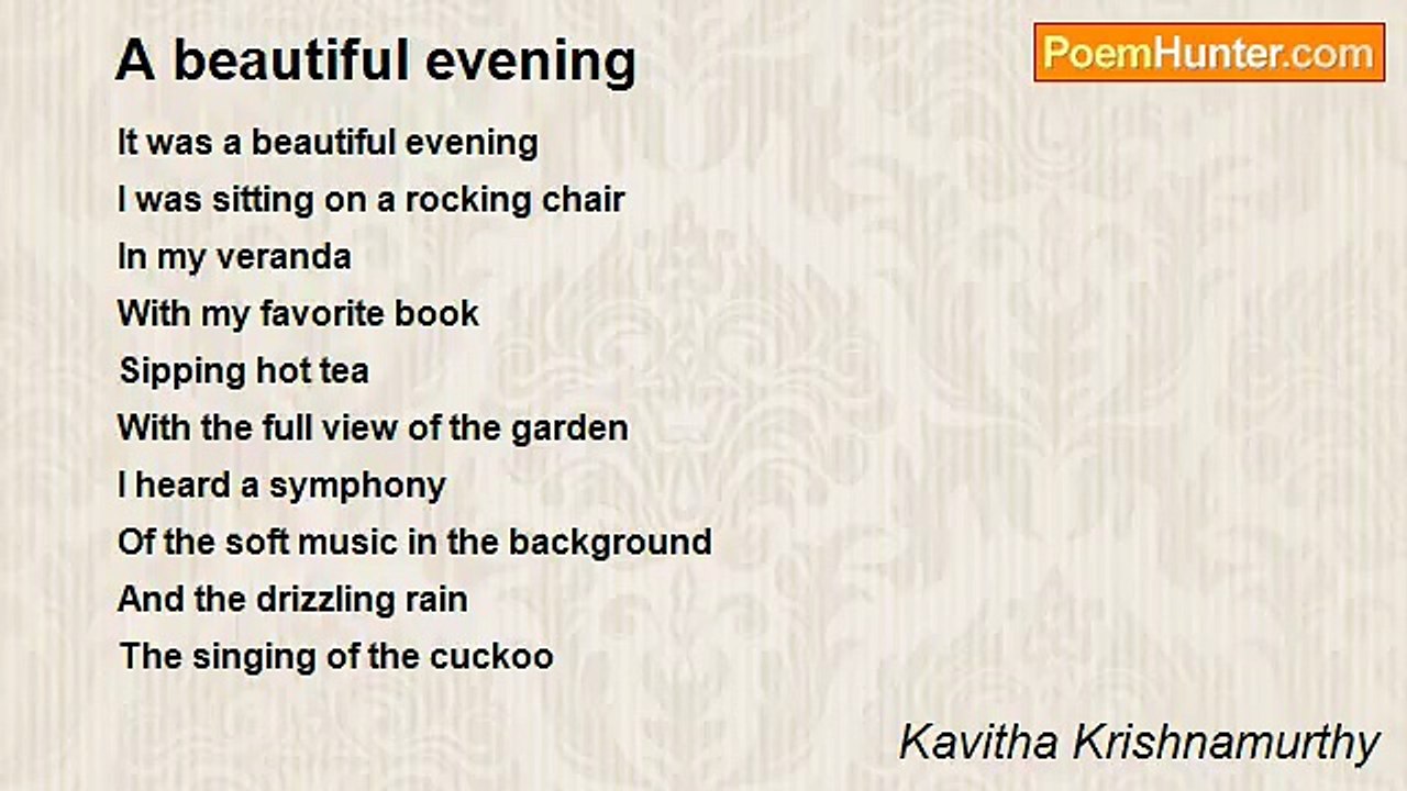 Kavitha Krishnamurthy - A beautiful evening