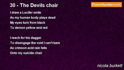 nicola burkett - 30 - The Devils chair