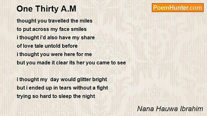 Nana Hauwa Ibrahim - One Thirty A.M