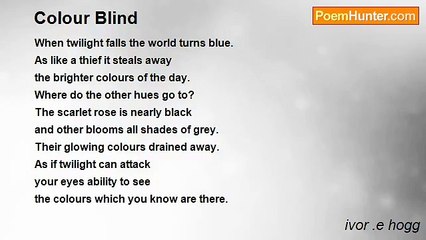 ivor .e hogg - Colour Blind