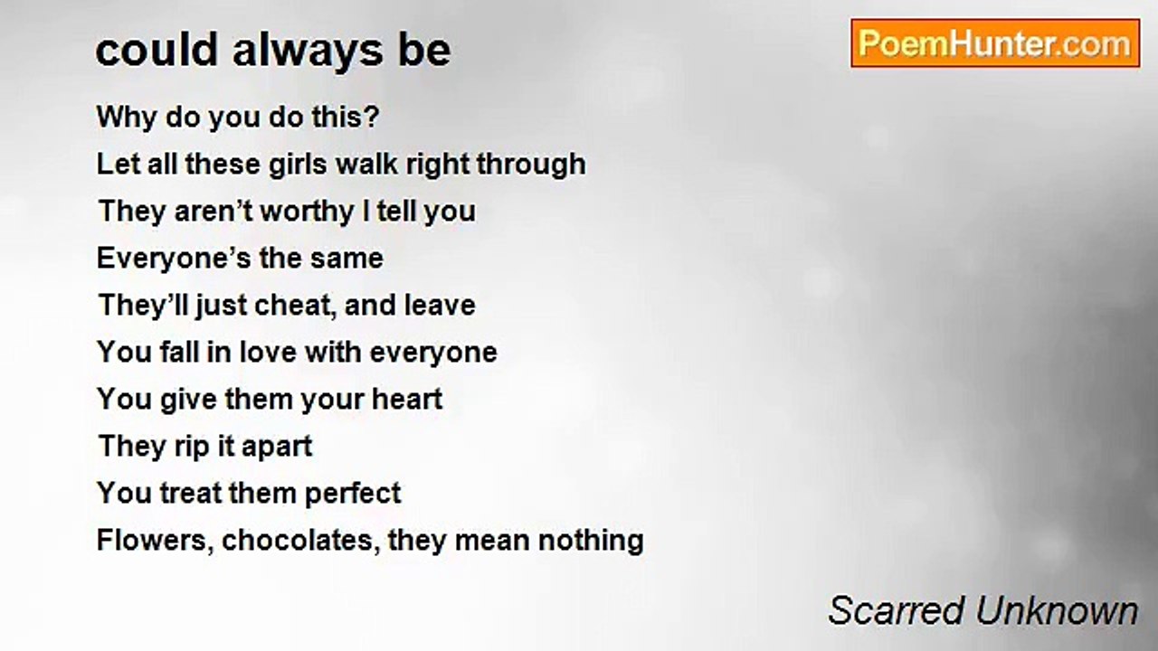 Scarred Unknown - could always be