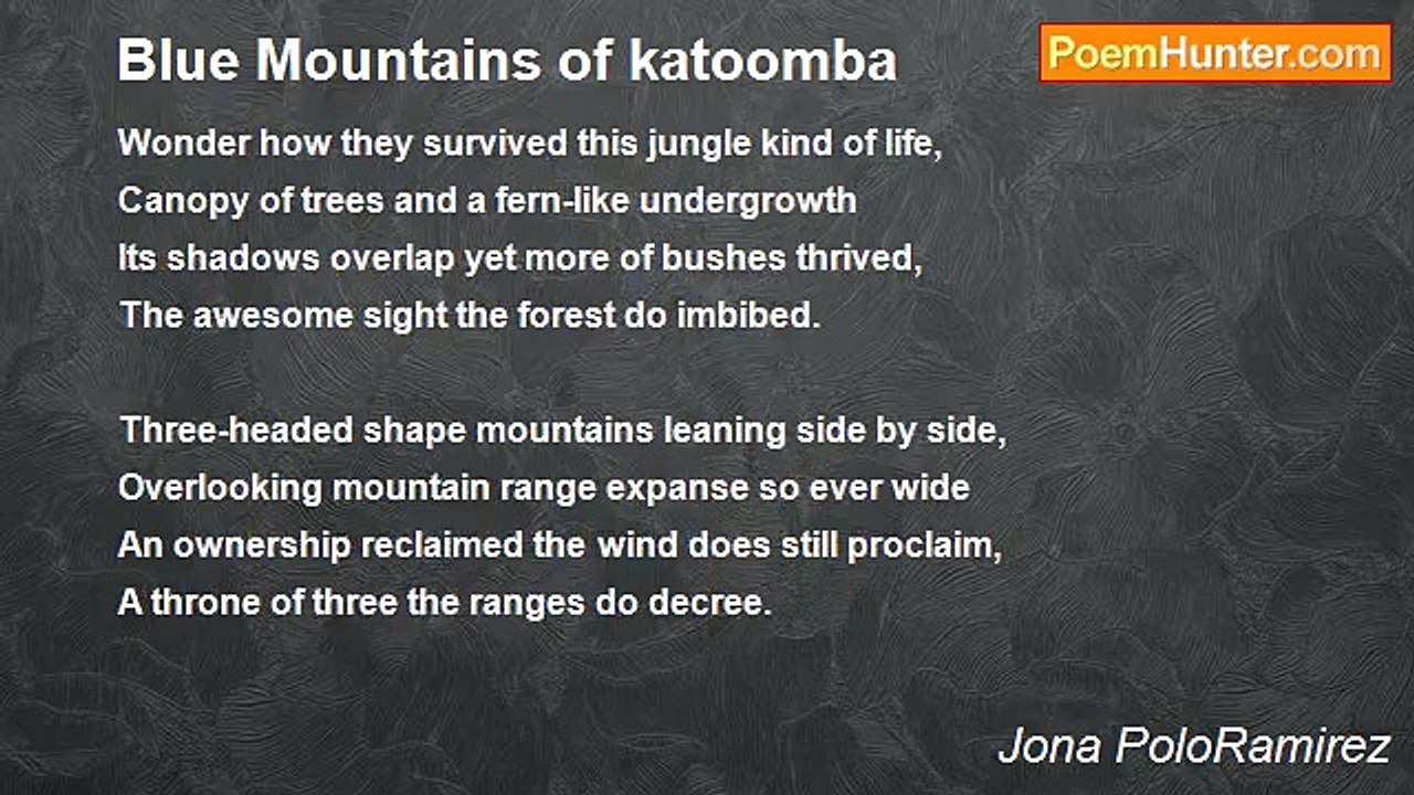 Jona PoloRamirez - Blue Mountains of katoomba