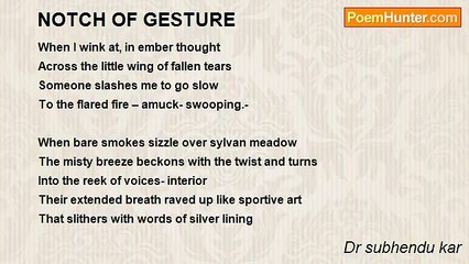 Dr subhendu kar - NOTCH OF GESTURE