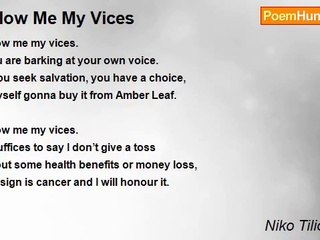 Niko Tiliopoulos - Allow Me My Vices