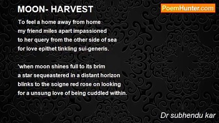 Dr subhendu kar - MOON- HARVEST