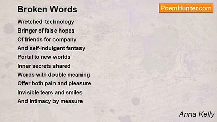 Anna Kelly - Broken Words