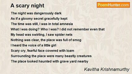 Kavitha Krishnamurthy - A scary night