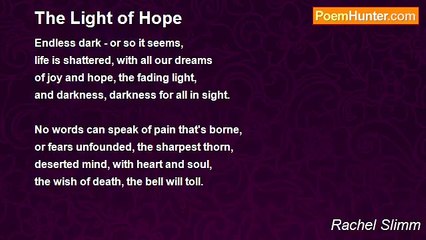 Rachel Slimm - The Light of Hope