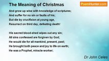 Dr John Celes - The Meaning of Christmas