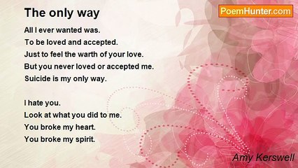 Amy Kerswell - The only way