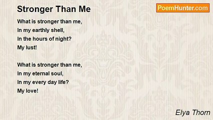 Elya Thorn - Stronger Than Me