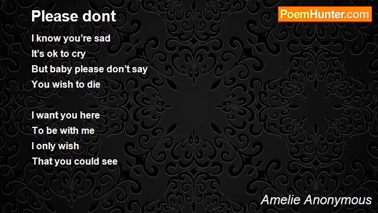 Amelie Anonymous - Please dont