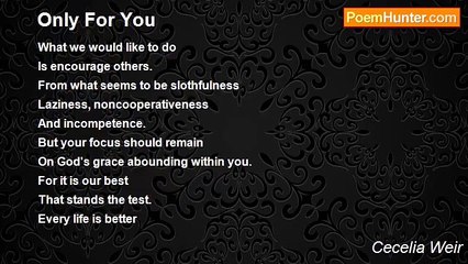 Cecelia Weir - Only For You