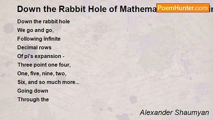 Alexander Shaumyan - Down the Rabbit Hole of Mathematical Uncertainty
