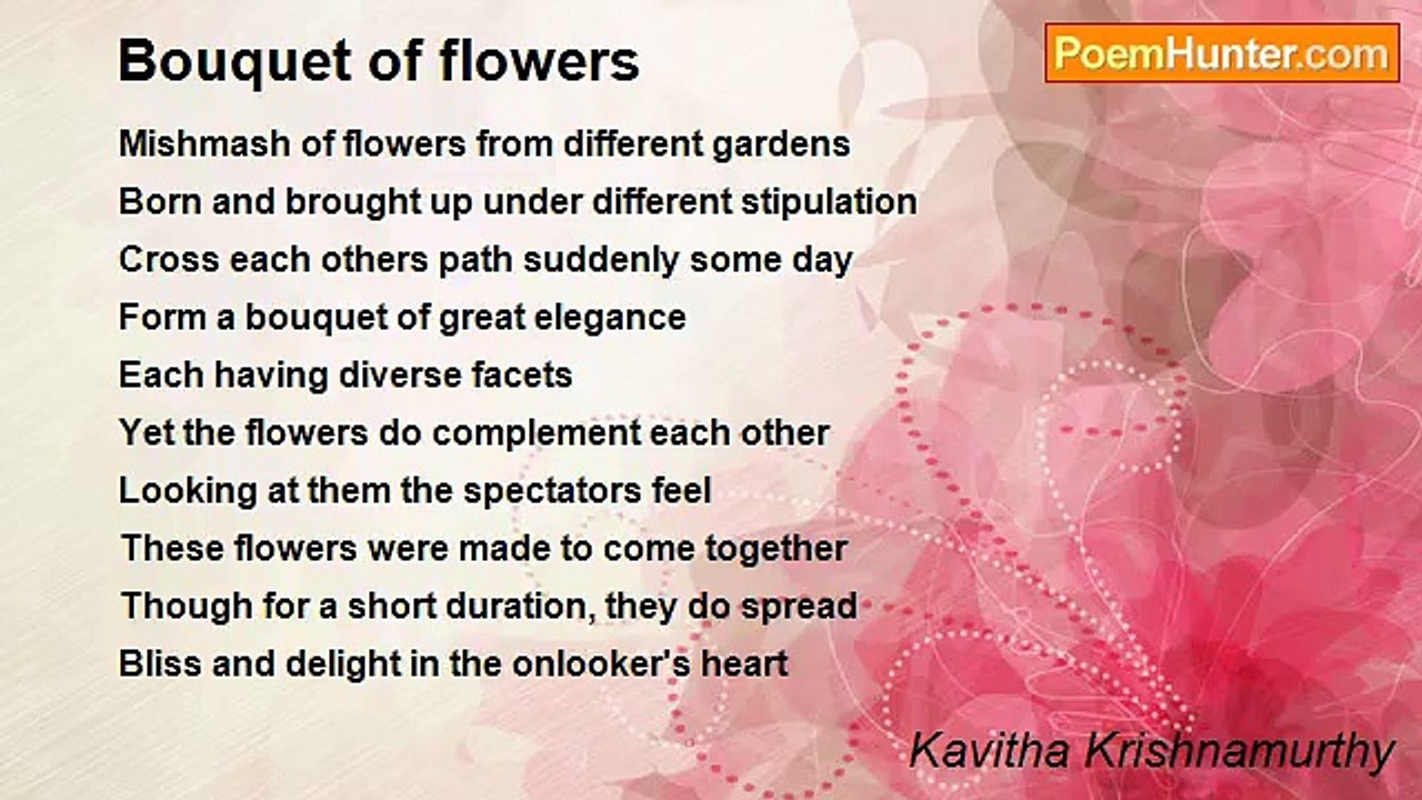 Kavitha Krishnamurthy - Bouquet of flowers
