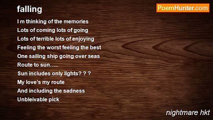 nightmare hkt - falling