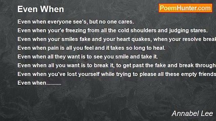 Annabel Lee - Even When