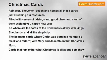 sylvia spencer - Christmas Cards