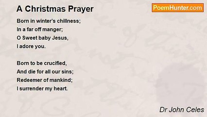 Dr John Celes - A Christmas Prayer