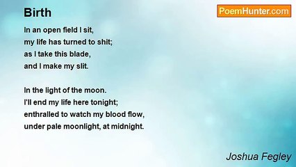 Joshua Fegley - Birth