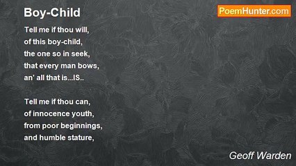 Geoff Warden - Boy-Child