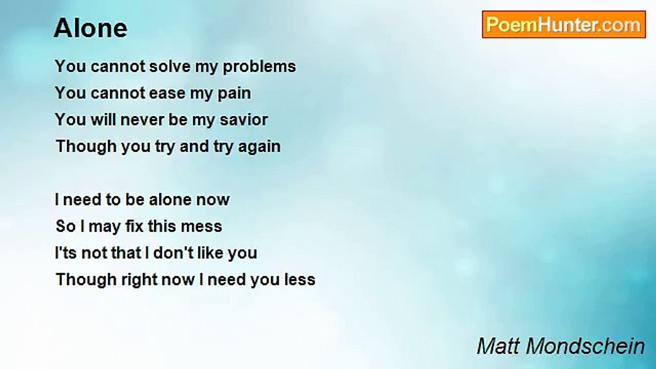 Matt Mondschein - Alone