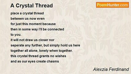Alexzia Ferdinand - A Crystal Thread