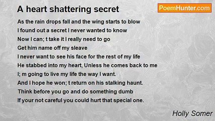 Holly Somer - A heart shattering secret