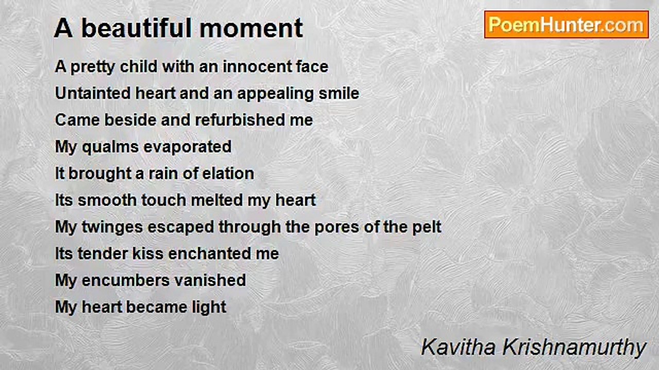 Kavitha Krishnamurthy - A beautiful moment