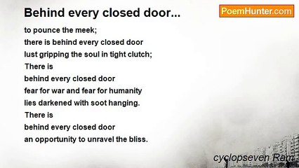 cyclopseven Ram - Behind every closed door...