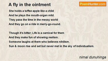 nimal dunuhinga - A fly in the ointment