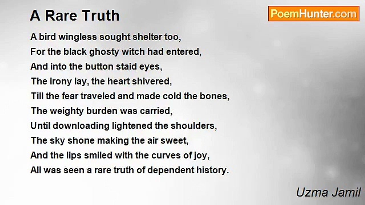 Uzma Jamil - A Rare Truth