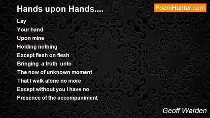 Geoff Warden - Hands upon Hands....