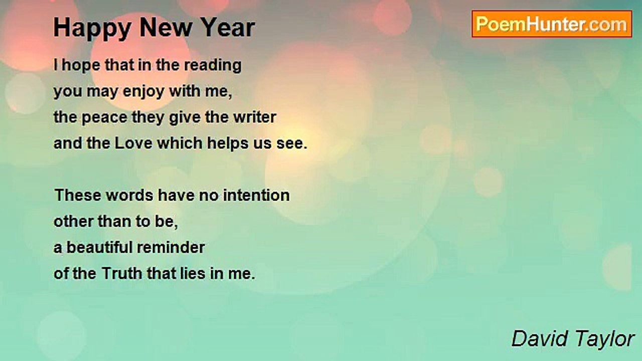 David Taylor - Happy New Year