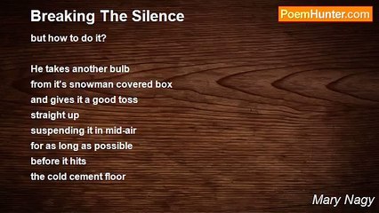 Mary Nagy - Breaking The Silence