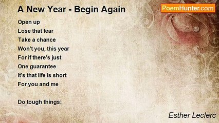 Esther Leclerc - A New Year - Begin Again