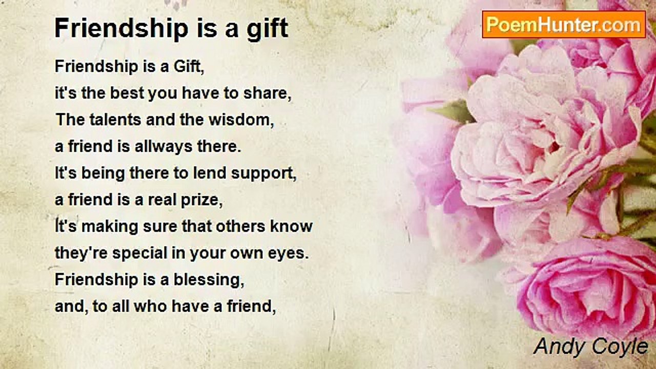 Andy Coyle - Friendship is a gift