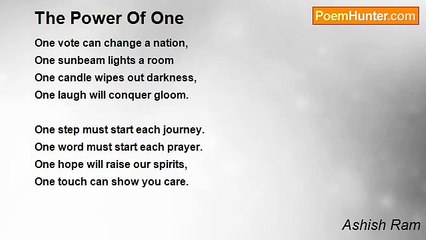 Ashish Ram - The Power Of One