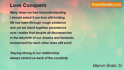 Marvin Brato Sr - Love Conquers