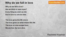 Rasheed Alqahas - Why do we fall in love