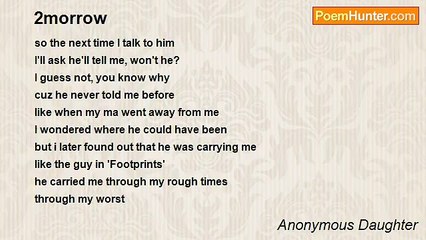 Anonymous Daughter - 2morrow