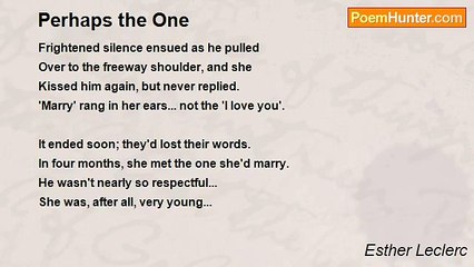 Esther Leclerc - Perhaps the One
