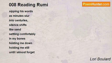 Lori Boulard - 008 Reading Rumi