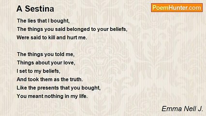 Emma Nell J. - A Sestina