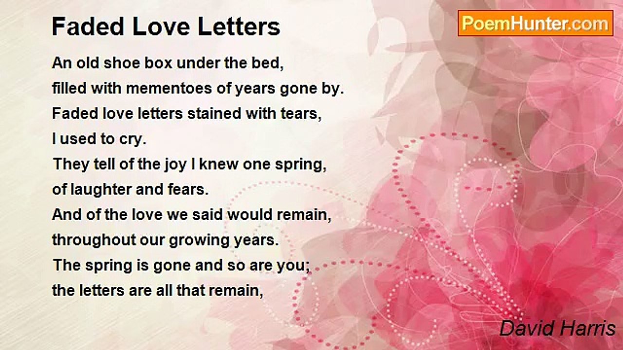 David Harris - Faded Love Letters