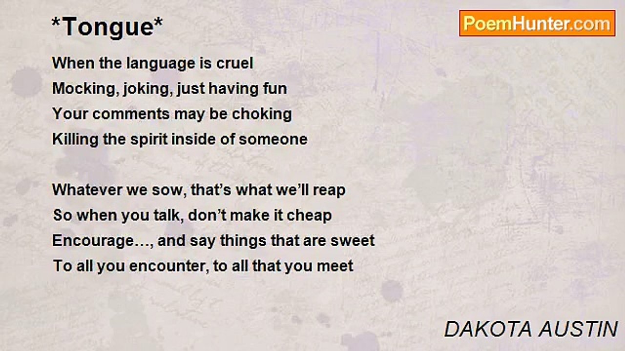 DAKOTA AUSTIN - *Tongue*