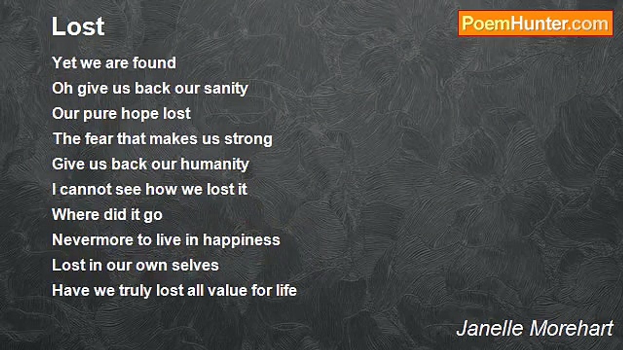 Janelle Morehart - Lost